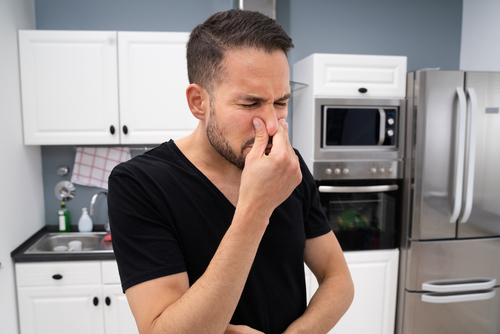 bad odor in kitchen sink